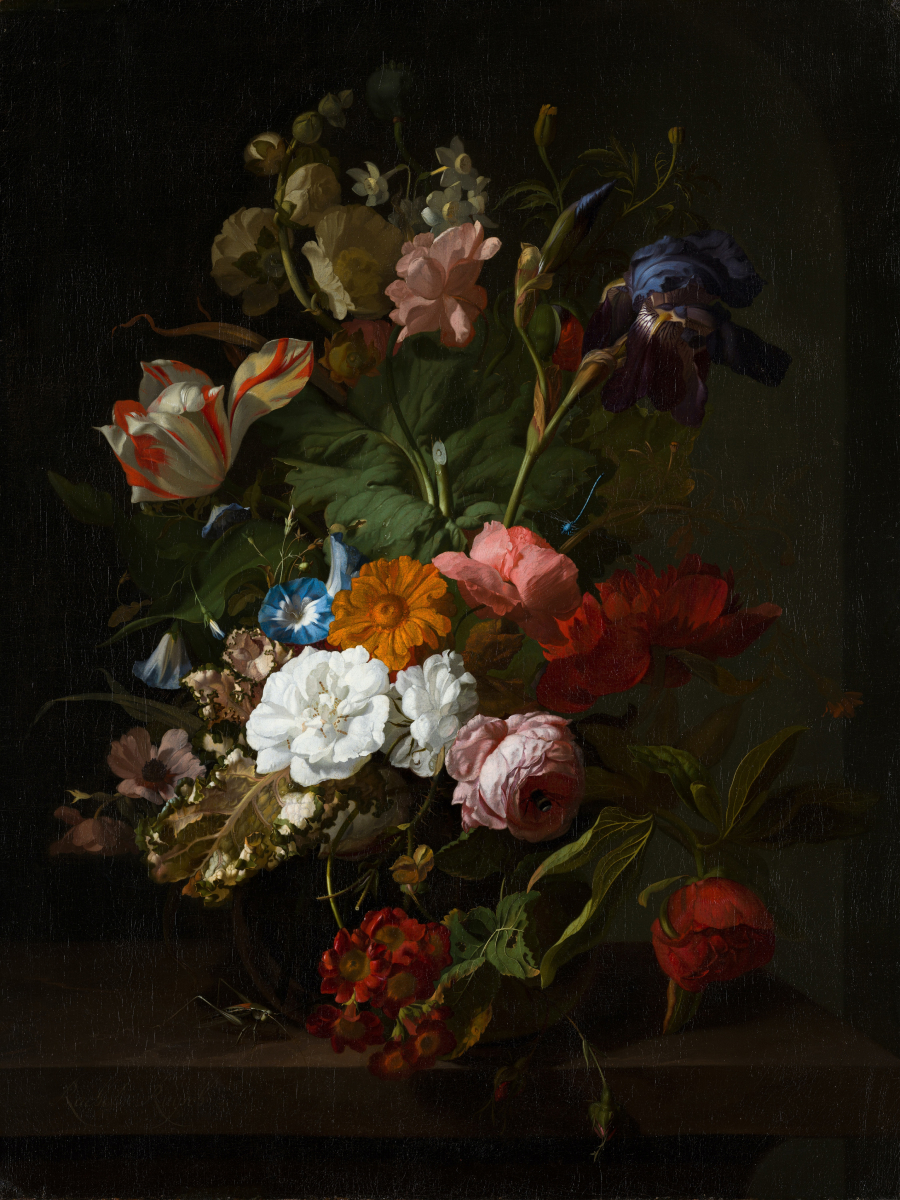 Vase with Flowers. Circa 1700. Institution: Mauritshuis